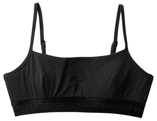 United Colors of Benetton Damen Reggiseno 3OP81R01G Funktionsunterwäsche, Nero, M von United Colors of Benetton