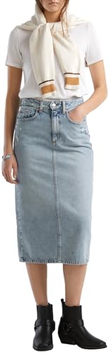 United Colors of Benetton Damen Rock 46jtd0036, Denim 902, 38 von United Colors of Benetton