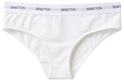 United Colors of Benetton Damen Slip 3OP81S00T Funktionsunterwäsche, Bianco Ottico 101, M von United Colors of Benetton