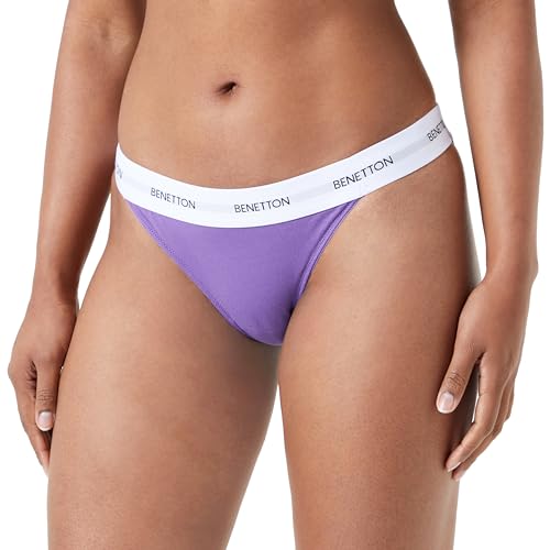 United Colors of Benetton Damen Slip 3OP81S00U Funktionsunterwäsche, Viola 0V7, L von United Colors of Benetton