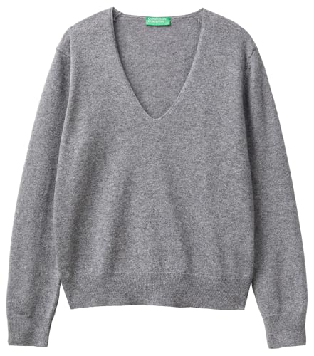 United Colors of Benetton Damen T-Shirt V-Ausschnitt M/L 1002D401y Pullover, grau, L United Colors of Benetton Damen T-Shirt V-Ausschnitt M/L 1002D401y Pullover, grau, L von United Colors of Benetton