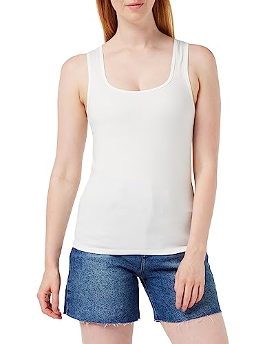 United Colors of Benetton Damen Tank Top 3z1rdh00l Unterhemd, Weiß 101, Large von United Colors of Benetton