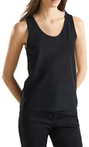 United Colors of Benetton Damen Tanktop 3bvxdh00s Unterhemd, Schwarz 100, Medium von United Colors of Benetton