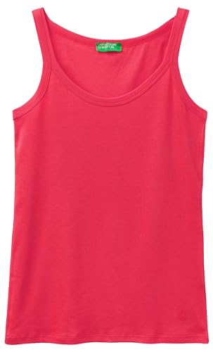 United Colors of Benetton Damen Tanktop 3ga2e8397 Unterhemd, Rot Magenta 34l, X-Large von United Colors of Benetton