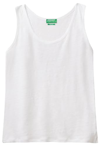 United Colors of Benetton Damen Tanktop 3kgqe8398 Unterhemd, Optisches Weiß 101, Medium von United Colors of Benetton