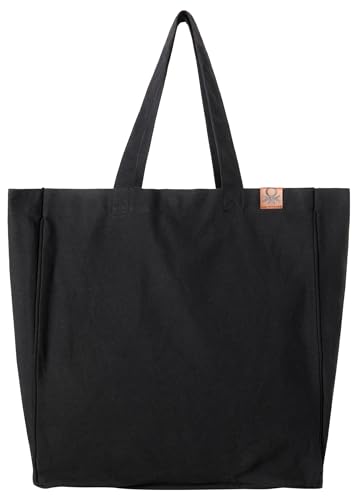 United Colors of Benetton Damen Tasche 6g0q1y01e Strandtasche, Schwarz von United Colors of Benetton