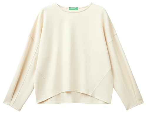 United Colors of Benetton Damen Trikot G/C 38y6d108o Sweatshirt, Sand 3c9, M von United Colors of Benetton
