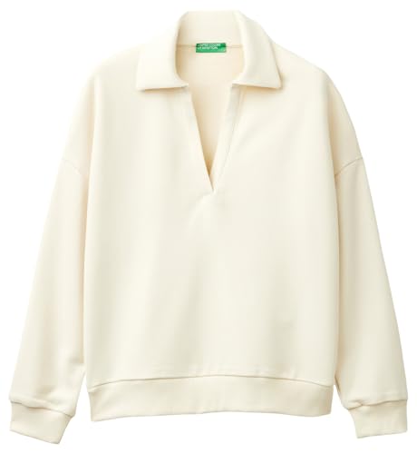 United Colors of Benetton Damen Trikot G/C 3u0sd108t Sweatshirt, Sand 3c9, L von United Colors of Benetton