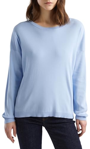 United Colors of Benetton Damen Trikot G/C M/L 1091D100E Pullover, Hellblau 2k3, L von United Colors of Benetton