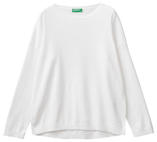 United Colors of Benetton Damen Trikot G/C M/L 1091D100E Pullover, Optisches Weiß 101, M von United Colors of Benetton