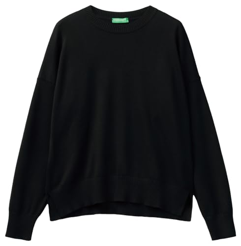 United Colors of Benetton Damen Trikot G/C M/L 1294D108T Pullover, Schwarz 100, L von United Colors of Benetton
