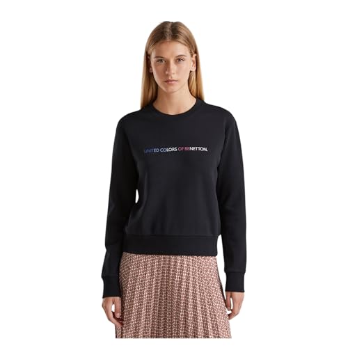 United Colors of Benetton Damen Trikot G/C M/L 3J68D107Z Kapuzenpullover, Schwarz, XS von United Colors of Benetton