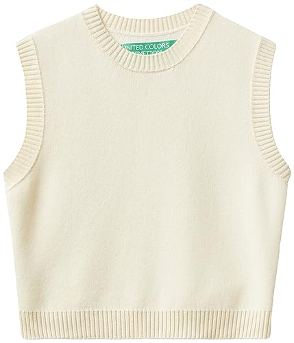 United Colors of Benetton Damen Trikot G/C S/M 1135e106o Pullunder, Hellbeige 1j4, L von United Colors of Benetton