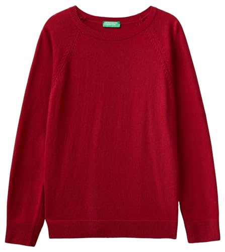 United Colors of Benetton Damen Trikot M/L 1035d1p17 Pullover, Ziegelrot 84 Karat, L von United Colors of Benetton