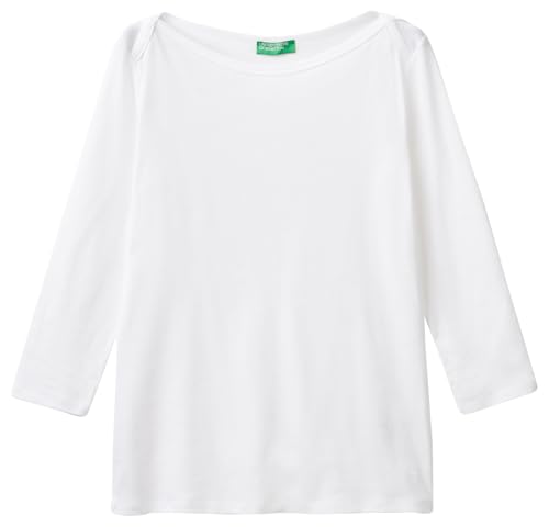 United Colors of Benetton Damen Trikot M/L 3ga2e16a1 T-Shirt, Optisches Weiß 101, XX-Small United Colors of Benetton Damen Trikot M/L 3ga2e16a1 T-Shirt, Optisches Weiß 101, XX-Small von United Colors of Benetton