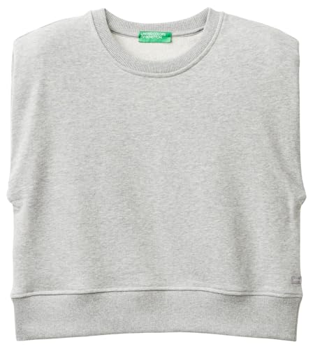 United Colors of Benetton Damen Trikot S/M 3u0sd108q Sweatshirt, Grau Melange Medium 501, L von United Colors of Benetton