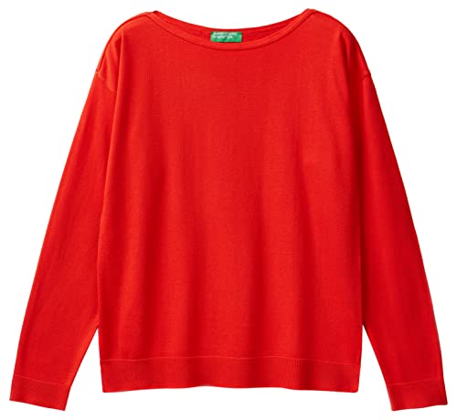 United Colors of Benetton Damen Trikot Sc Boot M/L 103cd102l Pullover, Rot 3t5, S von United Colors of Benetton