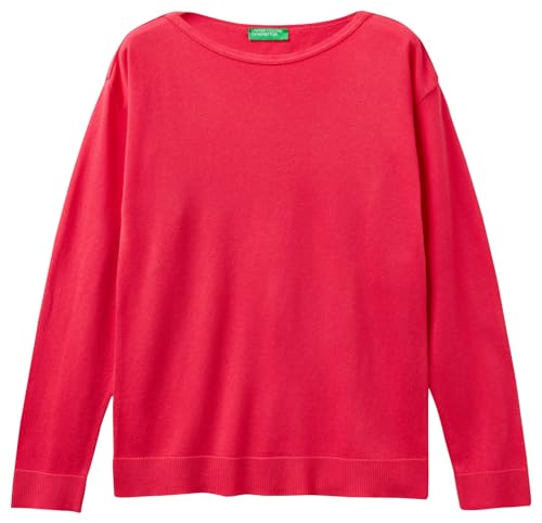 United Colors of Benetton Damen Trikot Sc Boot M/L 103cd102l Pullover, Rot Magenta 34l, M United Colors of Benetton Damen Trikot Sc Boot M/L 103cd102l Pullover, Rot Magenta 34l, M von United Colors of Benetton