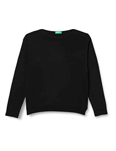 United Colors of Benetton Damen Trikot Sc Boot M/L 103cd102l Pullover, Schwarz 100, M von United Colors of Benetton