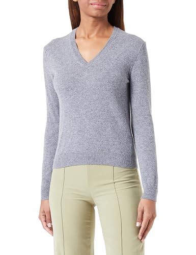 United Colors of Benetton Damen Trikot V-Ausschnitt M/L 1002D4488 Pullover, Dunkelgrau 507, L von United Colors of Benetton