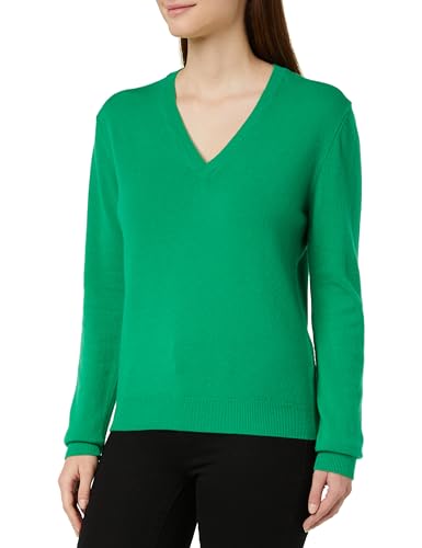 United Colors of Benetton Damen Trikot V-Ausschnitt M/L 1002D4488 Pullover, Grün 0 m3, L von United Colors of Benetton