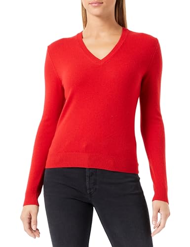 United Colors of Benetton Damen Trikot V-Ausschnitt M/L 1002D4488 Pullover, Rot 0v3, L von United Colors of Benetton