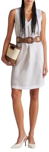 United Colors of Benetton Damen Vestito 4aghdv0ax Kleid, Weiß, M von United Colors of Benetton