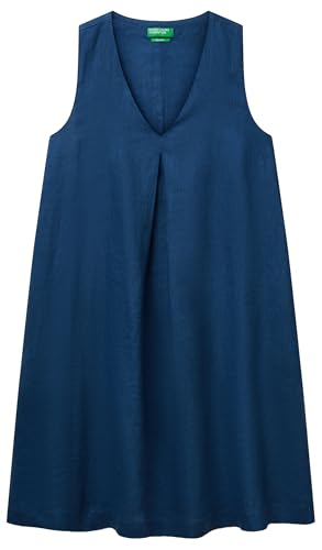 United Colors of Benetton Damen Vestito 4aghdv0ax Kleid, blau, S von United Colors of Benetton