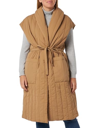 United Colors of Benetton Damen Weste 2t2ldj006 Jacke, Beige 34a, S von United Colors of Benetton