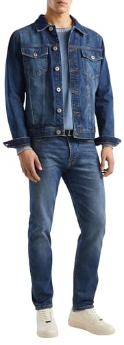 United Colors of Benetton Herren 2ipc53gv8 Jacke, Denim 901, M von United Colors of Benetton