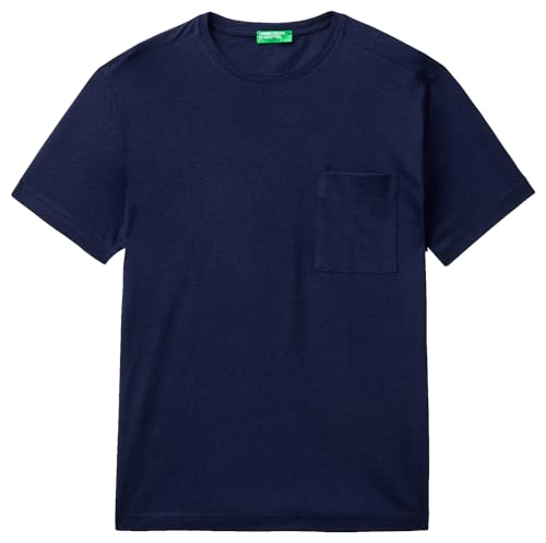 United Colors of Benetton Herren 33cmu101r T-Shirt, Nachtblau 016, L von United Colors of Benetton