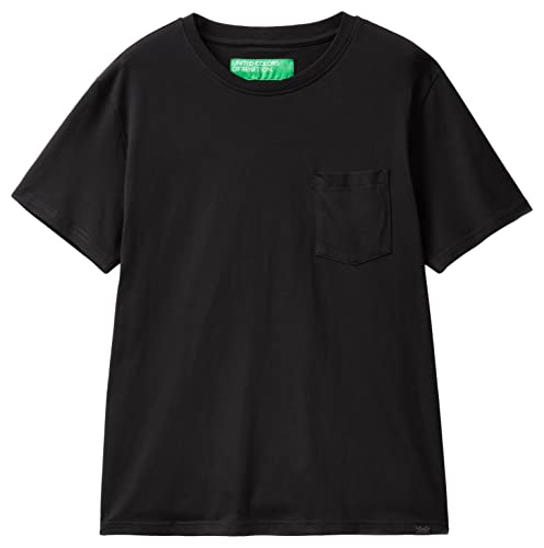 United Colors of Benetton Herren 3bl0j19g5 T-Shirt, Schwarz 100, XXL von United Colors of Benetton