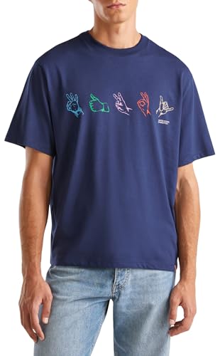 United Colors of Benetton Herren 3bl0u1099 T-Shirt, blau, X-Small United Colors of Benetton Herren 3bl0u1099 T-Shirt, blau, X-Small von United Colors of Benetton