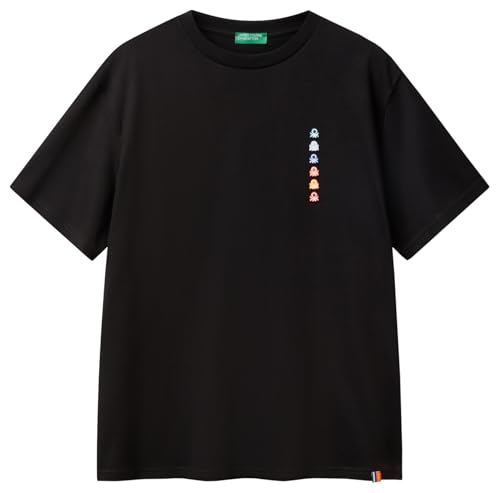 United Colors of Benetton Herren 3bl0u10a1 T-Shirt, Schwarz, XL von United Colors of Benetton