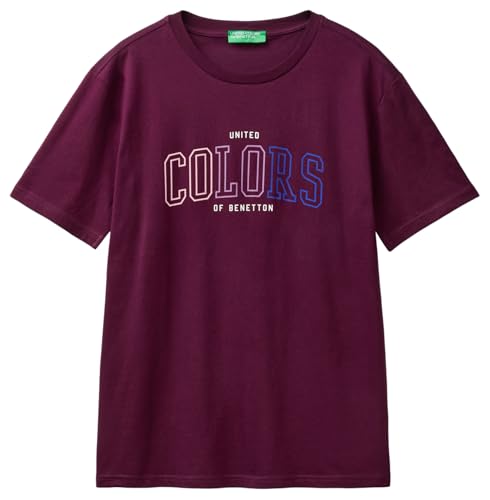 United Colors of Benetton Herren 3i1xu1096 T-Shirt, violett, 56 von United Colors of Benetton