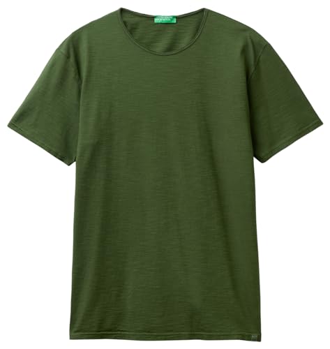 United Colors of Benetton Herren 3je1j19a5 T-Shirt, Dunkelgrün 35y, 56 von United Colors of Benetton