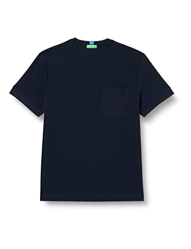 United Colors of Benetton Herren 3jwnu104y T-Shirt, Dunkelblau 016, X-Small von United Colors of Benetton