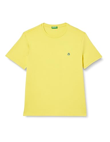 United Colors of Benetton Herren 3mi5j1af7 T-Shirt, 00D Gelb, Small von United Colors of Benetton