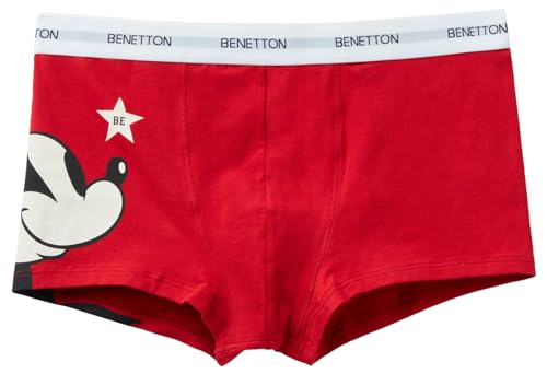 United Colors of Benetton Herren 3z1r2x00q Boxershorts, Rot 0 V3, L von United Colors of Benetton