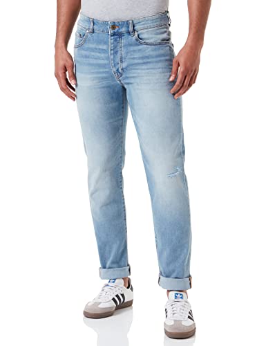 United Colors of Benetton Herren 4dhhue00f Hose Jeans, Hellblau Denim 931, 32 EU von United Colors of Benetton