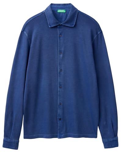 United Colors of Benetton Herren 5wmyuq052 Hemd, blau, XL von United Colors of Benetton