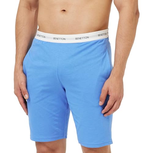 United Colors of Benetton Herren Bermuda 30964900b Schlafanzughose, Hellblau 16F, XL von United Colors of Benetton