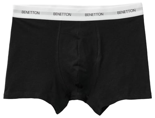 United Colors of Benetton Herren Boxer 3OP82X00O Boxershorts, Nero 100, XL von United Colors of Benetton