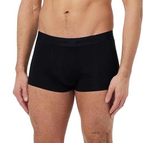 United Colors of Benetton Herren Boxer 3XKP2X00L Retroshorts, Nero 100, M von United Colors of Benetton