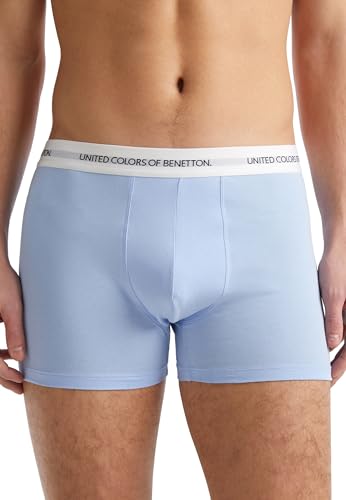 United Colors of Benetton Herren Boxer 3op82x00o Unterwäsche, Hellblau 2k3, S von United Colors of Benetton