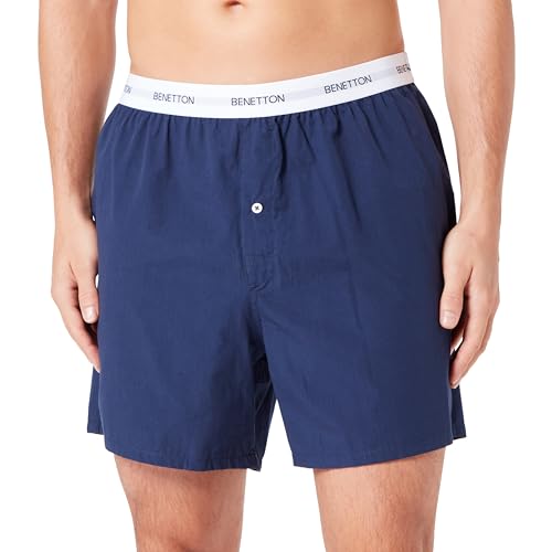 United Colors of Benetton Herren Boxer Intimo 4VBH2X001 Boxershorts, Blu Scuro 252, L von United Colors of Benetton