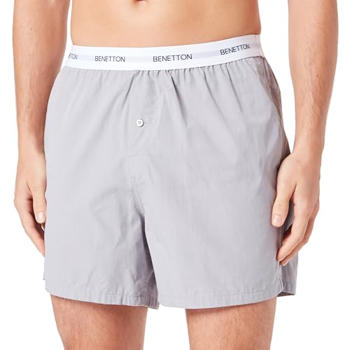 United Colors of Benetton Herren Boxer Intimo 4VBH2X001 Boxershorts, Grigio Chiaro 16K, M von United Colors of Benetton