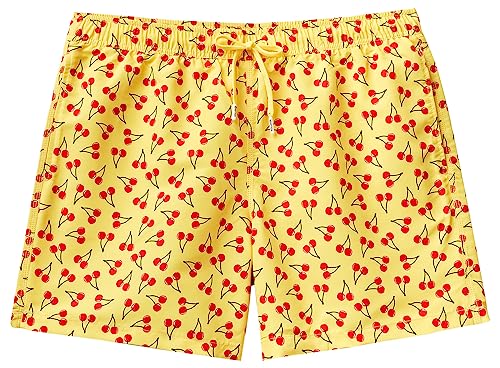 United Colors of Benetton Herren Boxershorts Mare 5Hvj6x00D Boardshorts, Gelb mit Muster 73a, Small von United Colors of Benetton