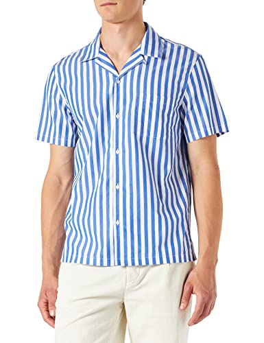 United Colors of Benetton Herren Camicia 5VRVUQ00L Bluse, Blu e Bianco 906, S von United Colors of Benetton