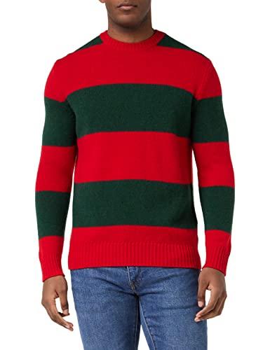 United Colors of Benetton Herren G/C M/L 103MK1N24 LANGÄRMLIGER Pullover MIT Rundhalsausschnitt, Mehrfarbig 921, XXL von United Colors of Benetton